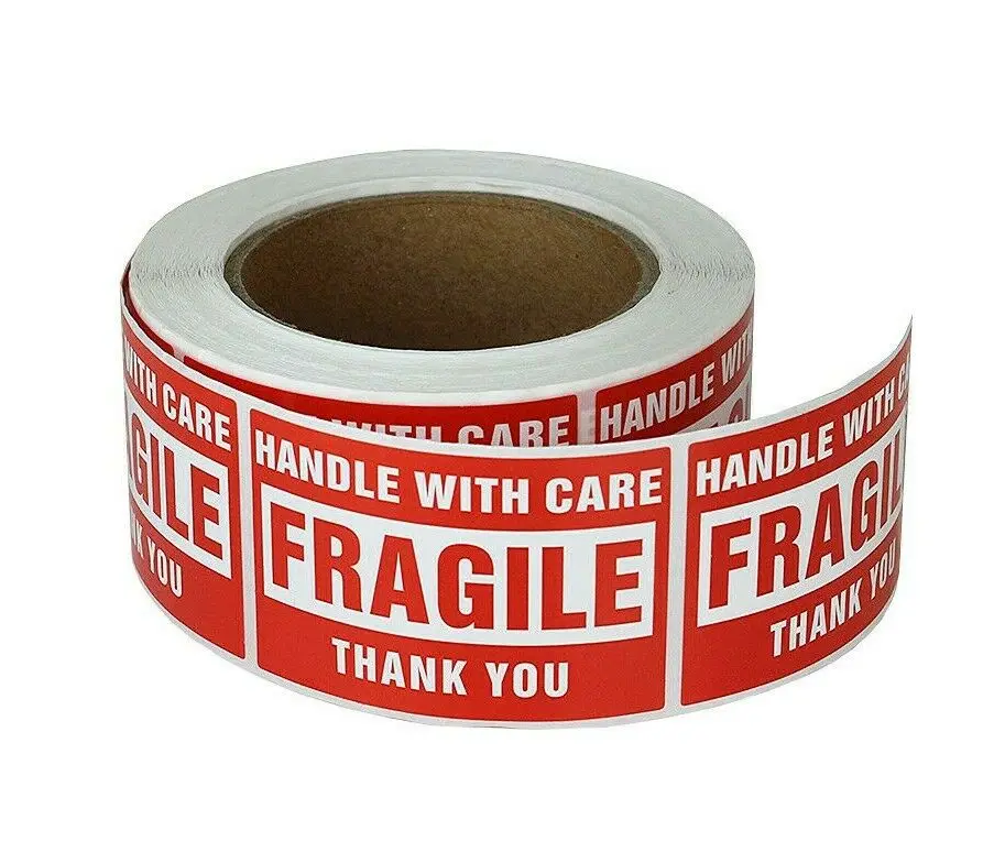 Transparent 500 Packing Labels Please  Handle with Care Fragile Glass Fragile  Warning Label Stickers