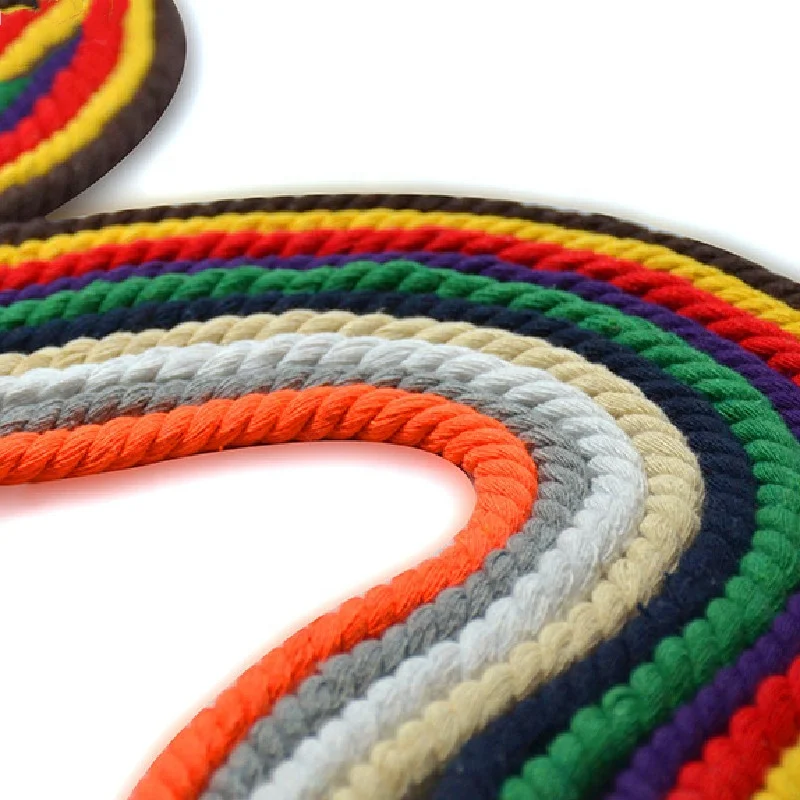 Olian 8mm 10mm 12mm Three strands of Cotton Decorative Ropes Twisted String Braided Organic Shoe Laces Round Rope for DIY