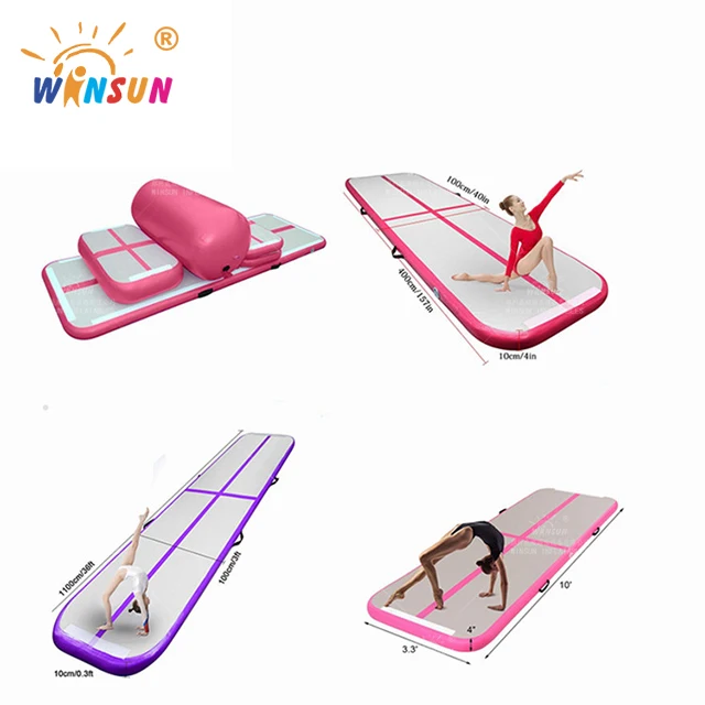 New Design Airtrack Mat 3m/4m/5m Inflatable Gymnastics Tumbling Air Track Mat for Fitness Yoga Taekwondo