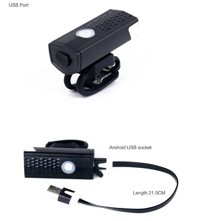  Equipment Bike Necessary Front Rear Light USB Rechargeable LED For Bicycle Outdoor