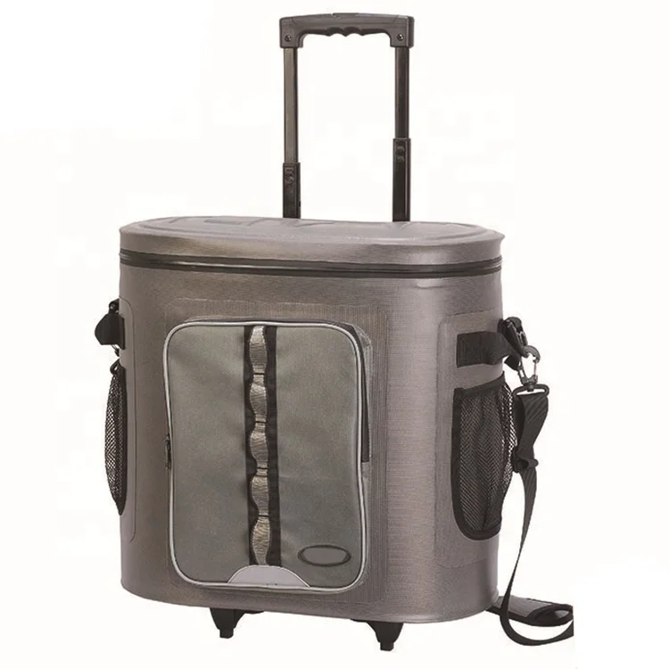 Походный кемпинговый мягкий охладитель для кемпинга уличный изолированный мороженого с колесами