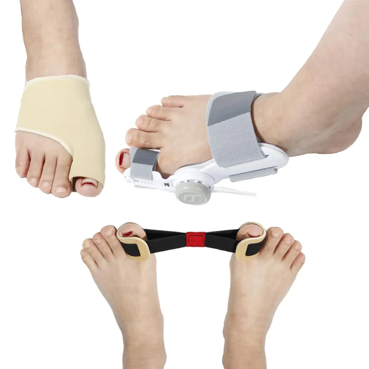 Bunion Corrector for Women and Men Orthopedic Toe Straightener, Adjustable Bunion Splint with Toe Separator  Day Night Support