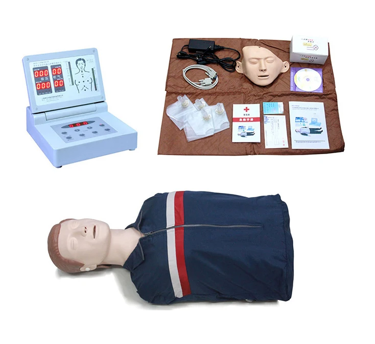 Cheap Factory Medical Science CPR Training Manikin Half Body CPR manikin for Medical School Plastic First Aid Manikin