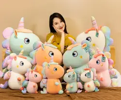 factory direct Unicorn Gifts for Girls Rainbow Stuffed Plush Toys Plushie Pillow Doll Soft Fluffy Rainbow Unicorn Plush Toys
