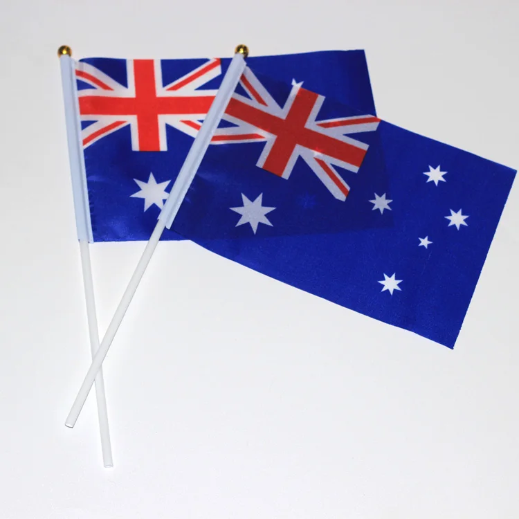 Australia Flag Hand Held Shake Small Mini Flag 14*21cm 8.2*5.5 Inch Australian Hand Waving Flag