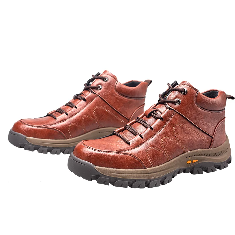Fashion Microfiber Leather Upper Material Steel Soft Safety Shoes For Men