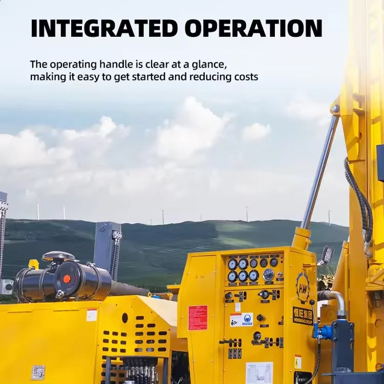 2024 Hengwang 600m 500m 400m 300m 200m Crawler Track Mounted Deep Borehole Water Well Drilling Rig for Water Well Machine