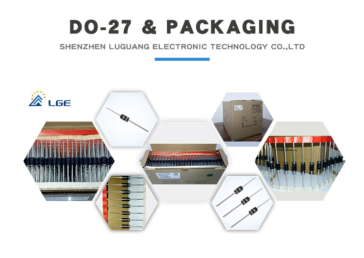 SR5100  DO-27  5A schottky barrier rectifier for saving energy