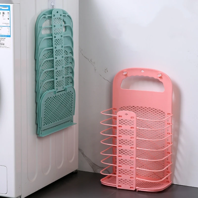 Dirty Clothes Basket Laundry Hamper Bin Foldable Plastic Woven Cotton Collapsible Large Small Decorative Organizer Mesh