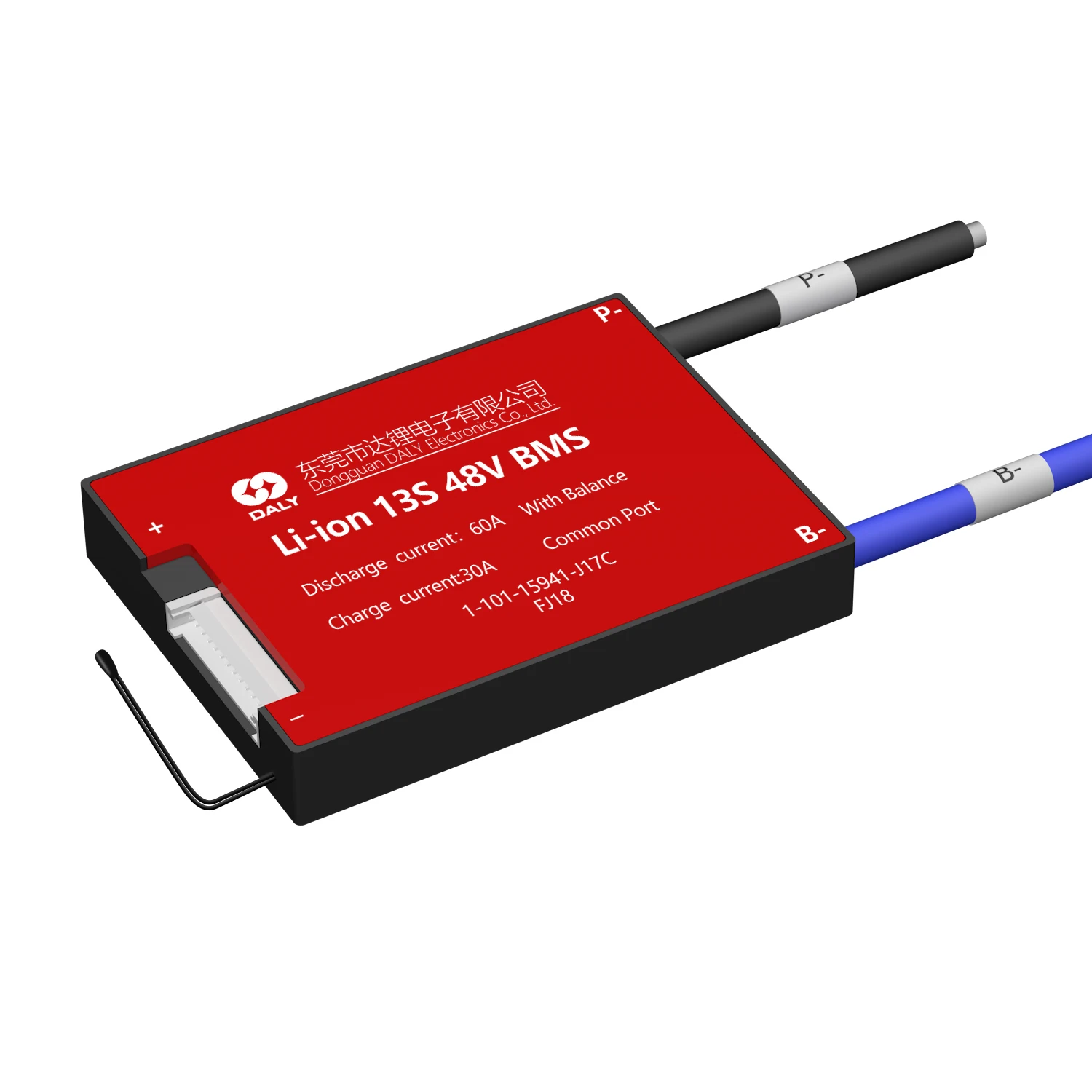 Daly Li-ion BMS 13s 48V 54.6V 60A for 18650 lithium battery pack BMS Same Common Port with Balance Version