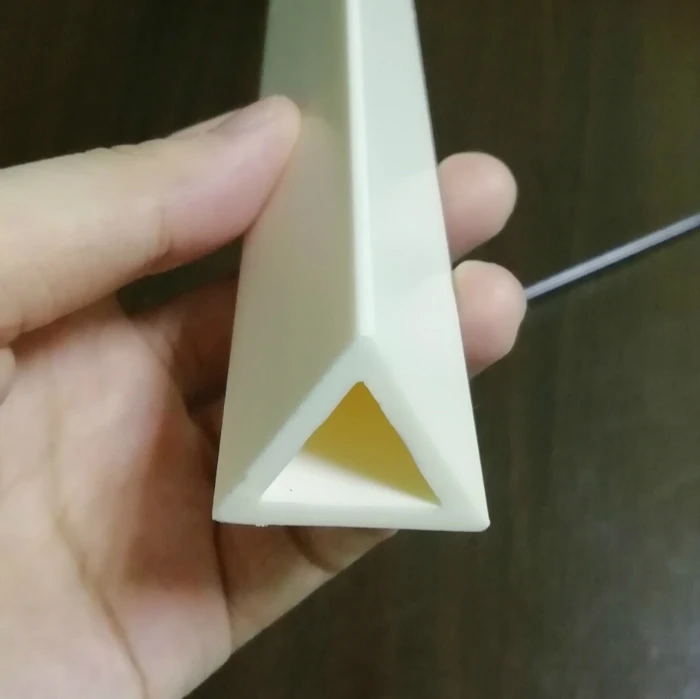 30mm triangle plastic tube plastic extrusion PVC ABS tubing