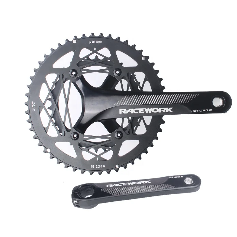 2021 new authentic RACEWORK road bike Aluminum alloy Crankset 53-39T 50-34T crankset