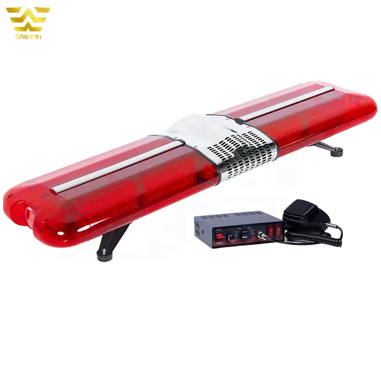 car lighting manufacture 47inch roof top Led Emergency Red Warning Strobe ambulance Lights bar With Siren horn