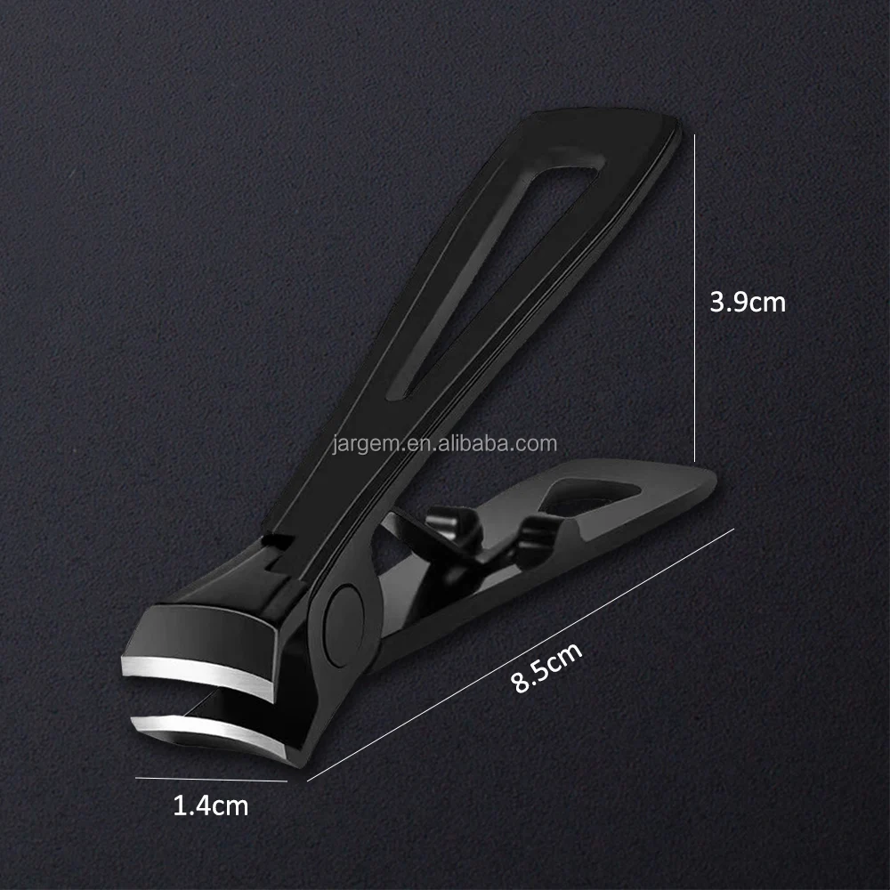 Large Size Wide Jaw Finger Toe Nail Clipper Black Pink Cutter For Thick Nails