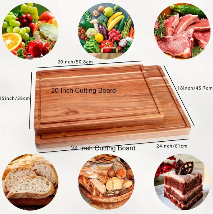 Extra Large Charcuterie Cheese Platter Serving Tray Acacia Cutting Board for Kitchen