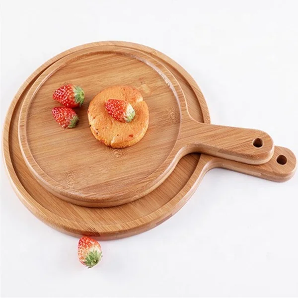 Professional Pine Solid Wood Pizza Cutting Board Pizza Serving Dish Paddle for Cooking Kit