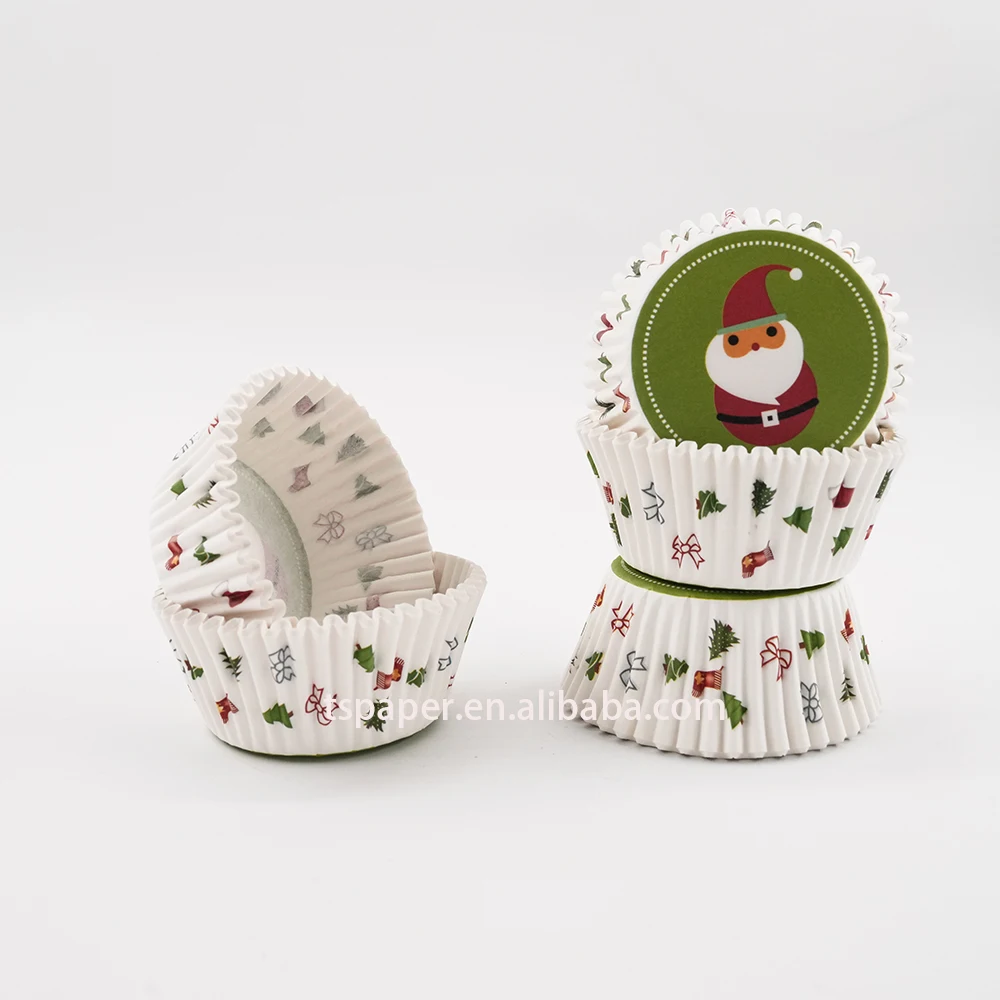 Cheap Wholesale NEATAL Christmas greaseproof  paper cupcake cups disposable muffin baking cup cupcake liners