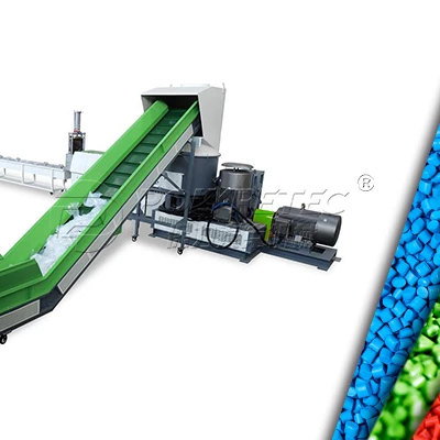 
POLYTEC PP white polypropylene woven bag pelletizing recycling machine 