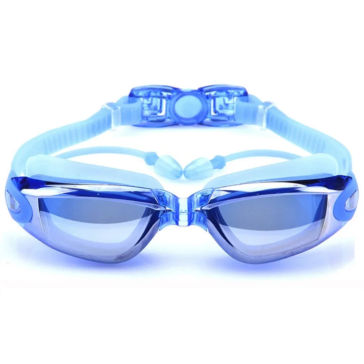 
2021 New High Quality Adult Silicone No Leaking Anti Fog UV Protection Swimming Goggles 