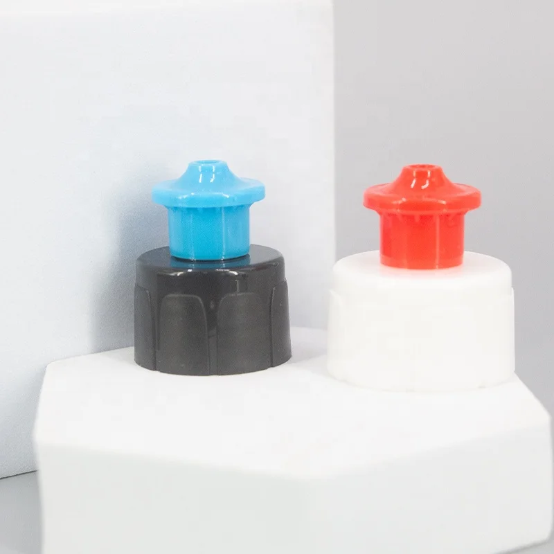 Wholesale Push Pull Caps Neck Size 24mm Plastic Cap Screw Shampoo Bottle
