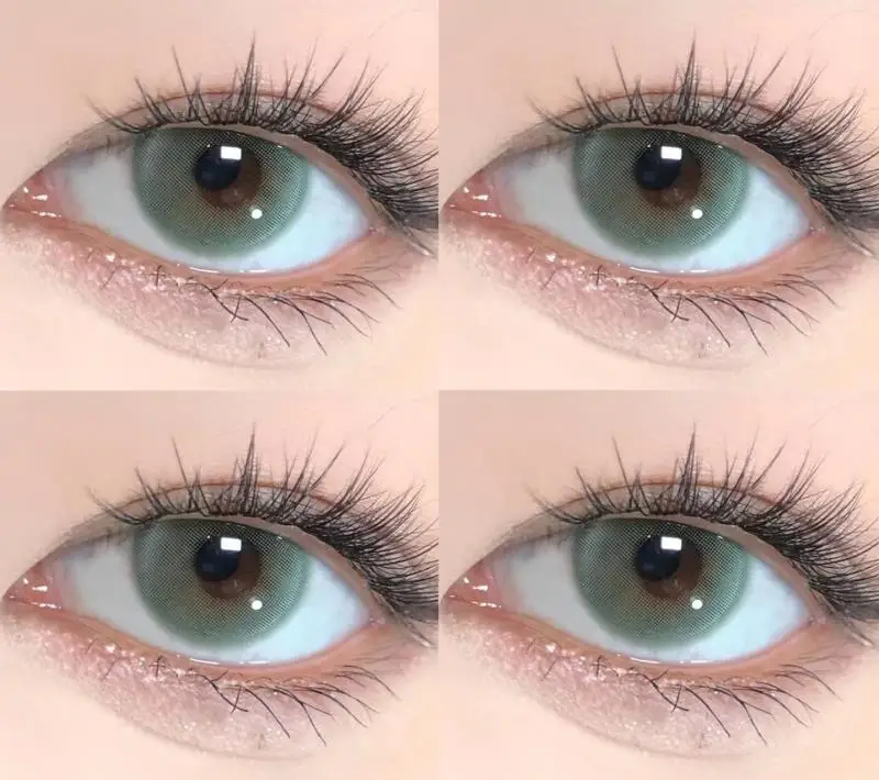 eyewear selena  green  color contact lens colored contact lenses one tone eye contacts lentes lentes de contacto de size 14  mm