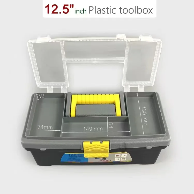 Mini Tool Box With Handle Compartment Storage Organizers Toolbox Hardware Tool Soldering Iron Accessories Toolcase