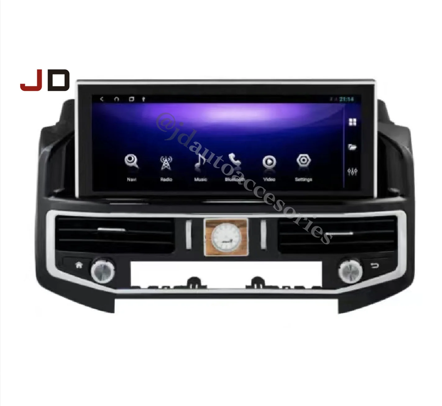 JD AUTO 12.3inch ANDROID Radio multimedia Player DVD Player interior kit For Toyota Land Cruiser 2008-2015 2021 2022GPS TS10