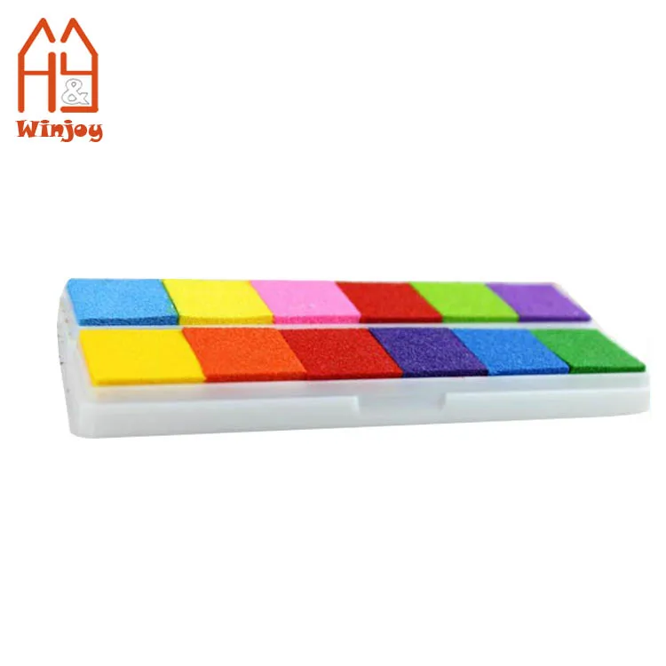 Colorful Home Seal Stamp Ink Pad Kids Scrapbooking Craft Inkpad for Decorating  Long Lasting Fingerprint Ink Pad