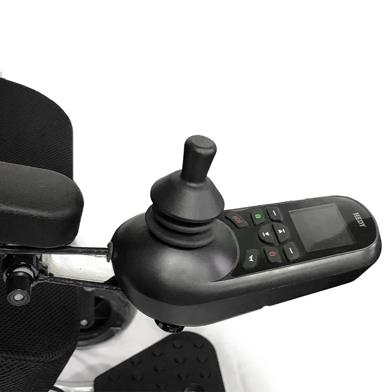 HEDY SEW01 Smart Lightweight Folding SOS Call FM Remote Control Power Electric Mobility Wheelchair for Elderly  and Handicapped