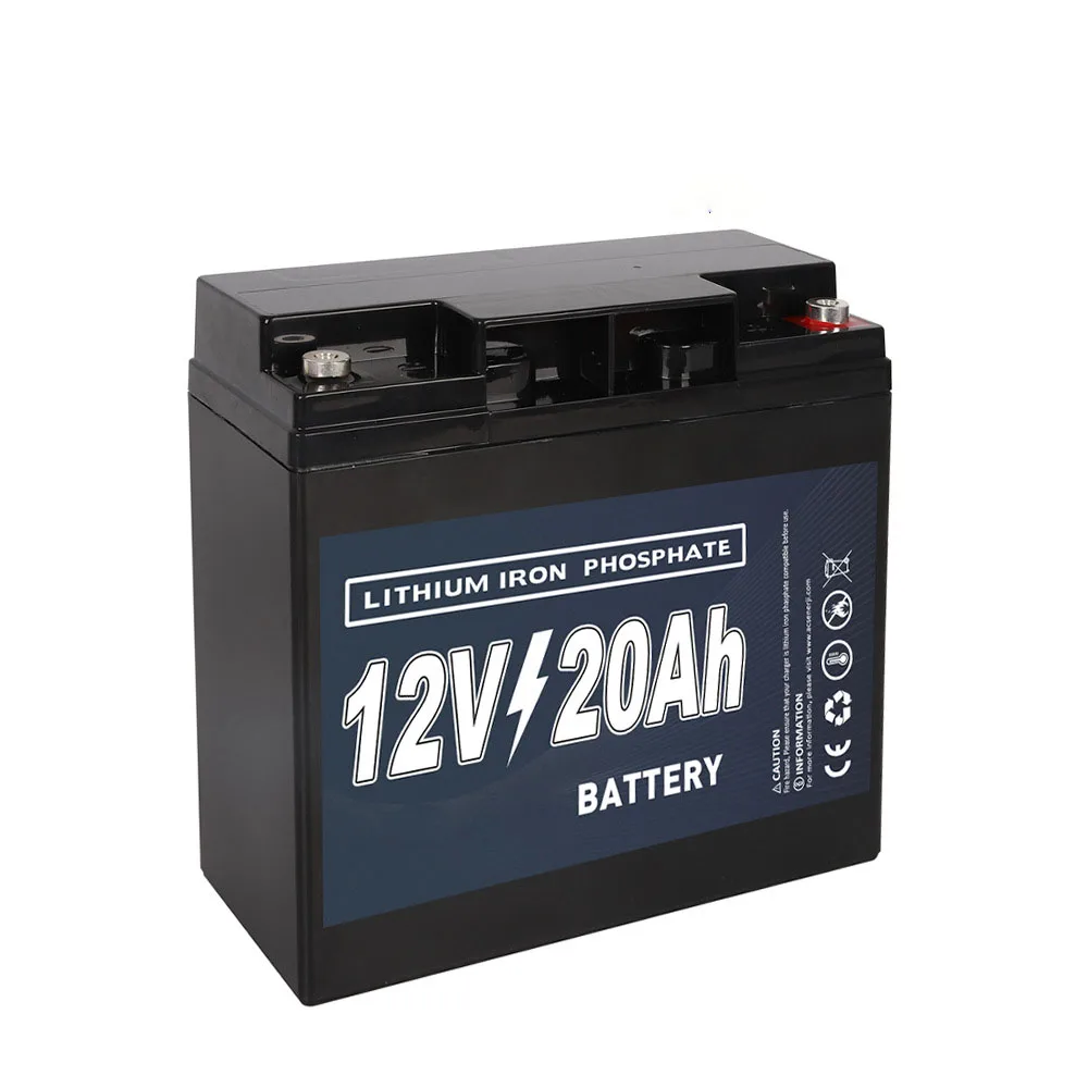 Deep Cycle 12V 12Ah 20Ah 30Ah 50Ah LCD Light Lithium LiFePO4 Battery for Electric Bicycle/Golf Carts