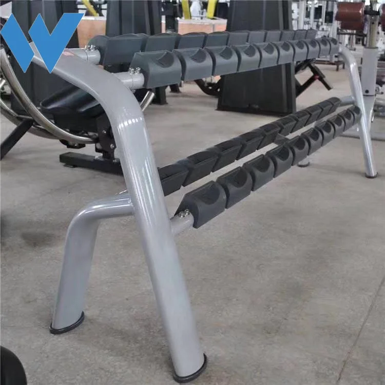 Commercial gym equipment dumbbell rack Fitness Gym Use 2 tiers dumbbell rack set
