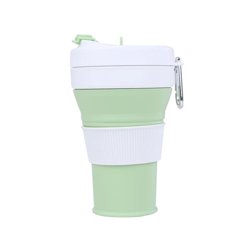 Customizable Silicone Folding Water Cup Used For Camping And Travel