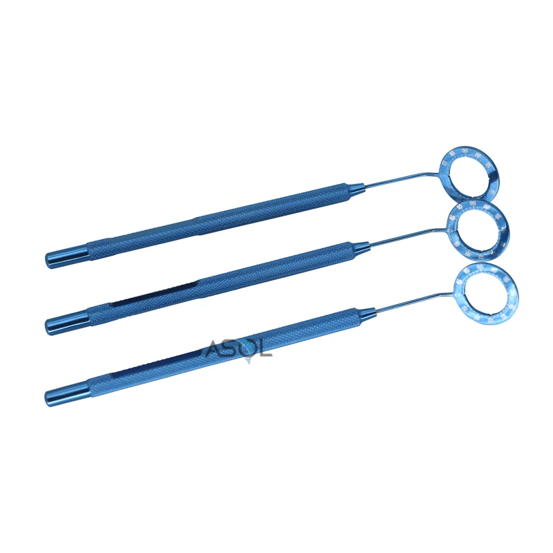 Eye surgical instrument markers mendez degree gauge for with 4 grooves corneal marker ring