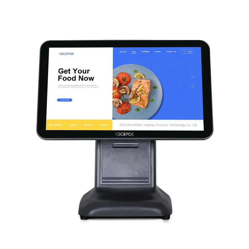 Professional 15 inch Touch Screen Pos System Pos Cashier Machine Pos System With 80mm Thermal Printer For Supermarket