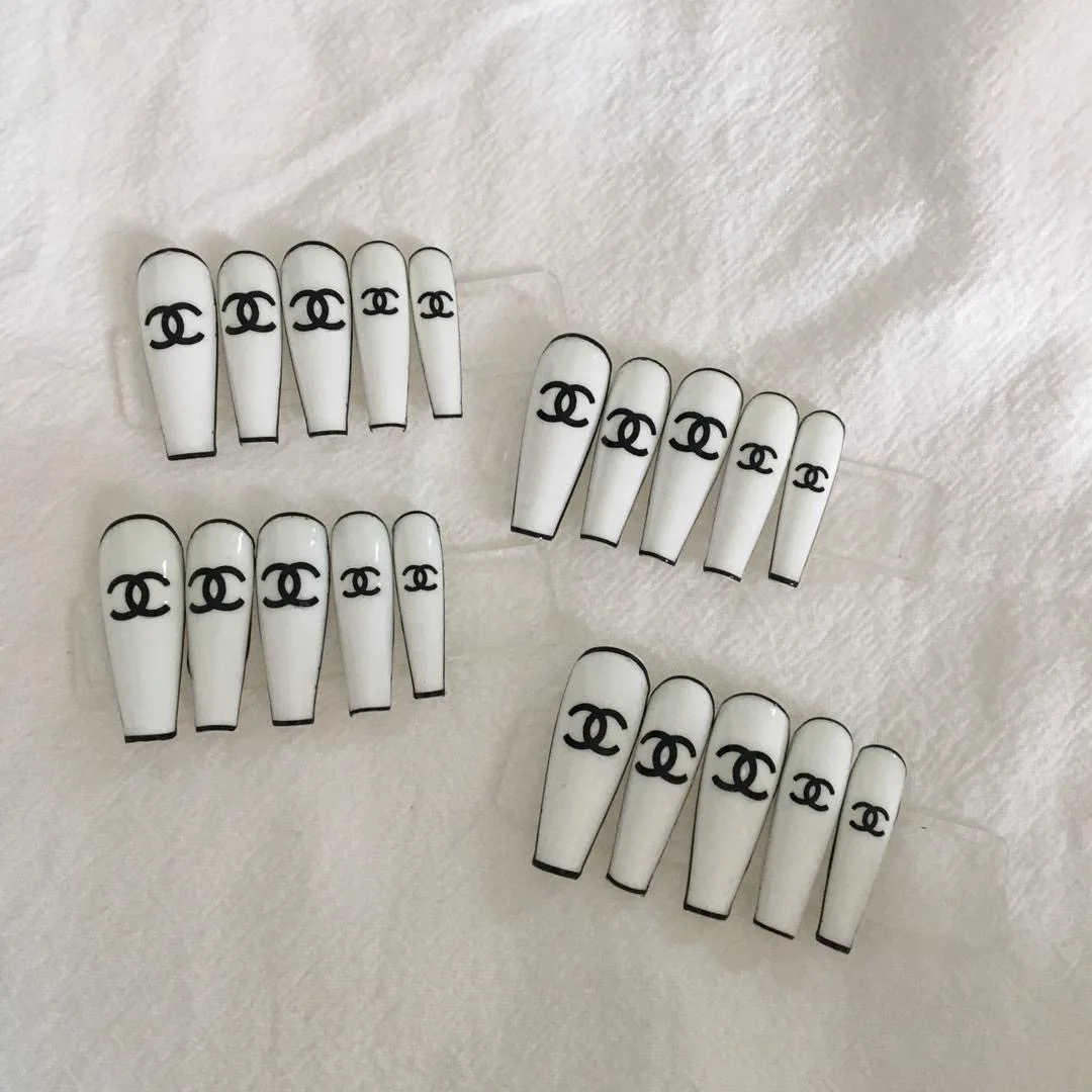 
H-32 33 34 Free Sample Hand-made Ballerina Full Cover Coffin acrylic nails nails tip false nails 