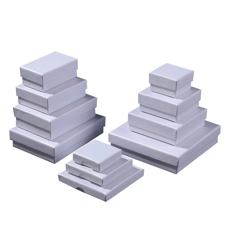 Custom Logo Paper Jewelry Box Bracelet Earring Ring Pendant Jewelry Packaging Gift Paper Box