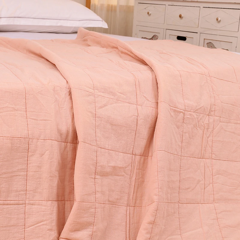 Spring and summer spray cotton blanket office nap quilt bed air conditioning cover leg blanket thin