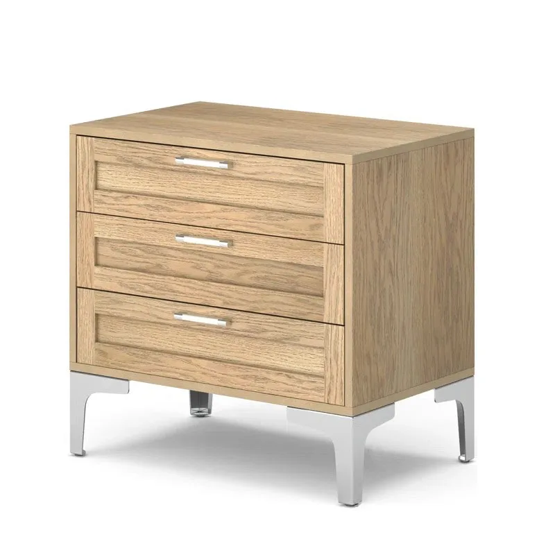 P2 Board Rustic Bedroom Furniture 3 Drawer Nightstand Sofa End Table Coffee Side Table