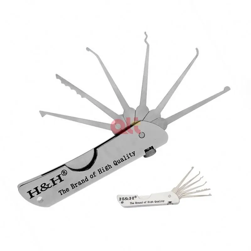 h &h Jackknife Lock Picking Set  Portable Multi-tool lock Pick Set in Your Pocket  Best Keychain Lock Pick Set for Sale