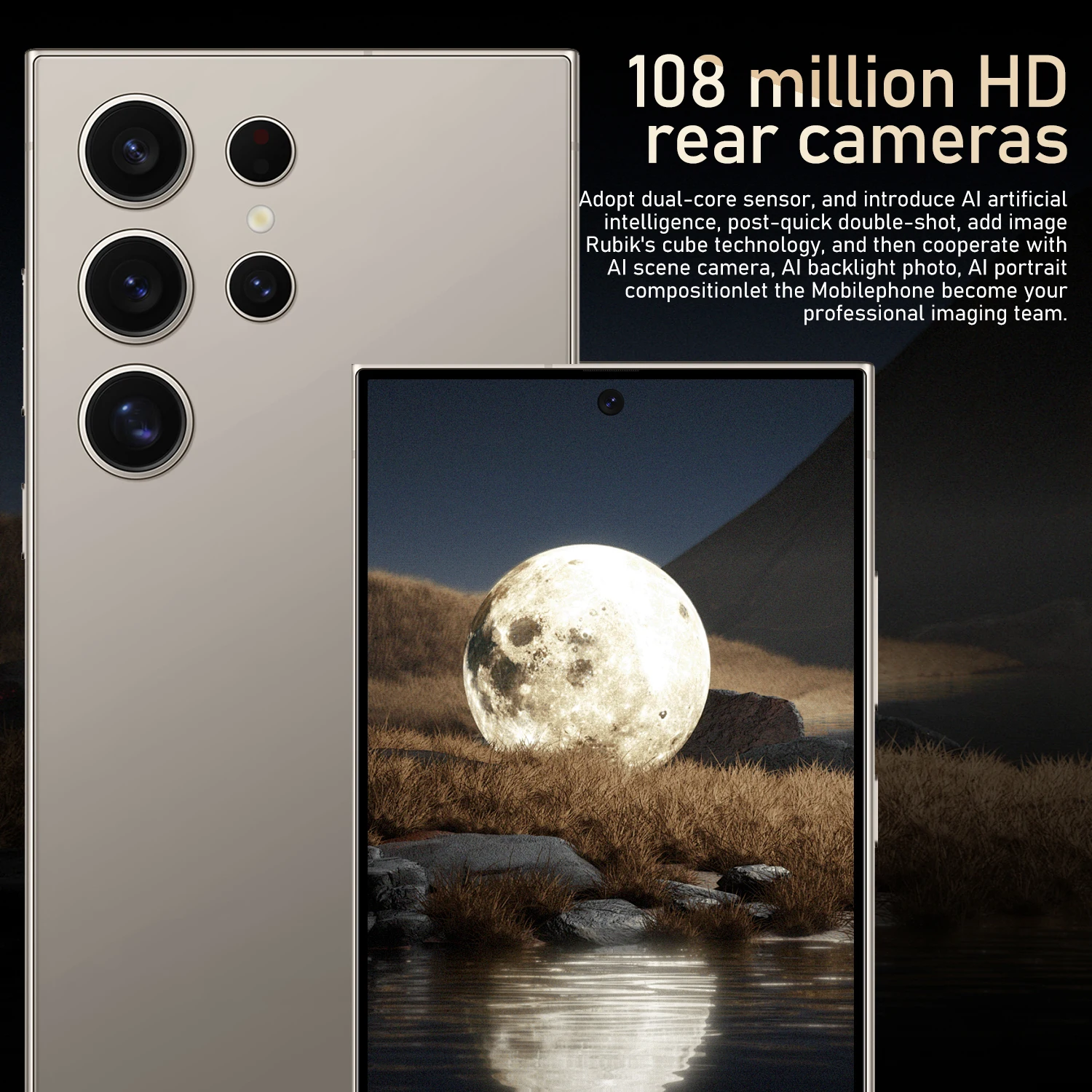 Best sell S24 Ultra smart phone 5G telephone unlock global version 7.3 inch Android S23 S24 16G+1TB mobile phones 4G 5G