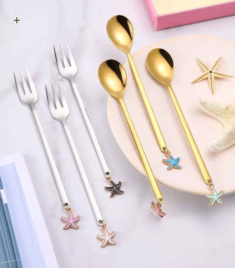 Customized novelty Stainless steel dessert spoon wedding favor promotion gifts soup tasting spoon gold coffee spoon