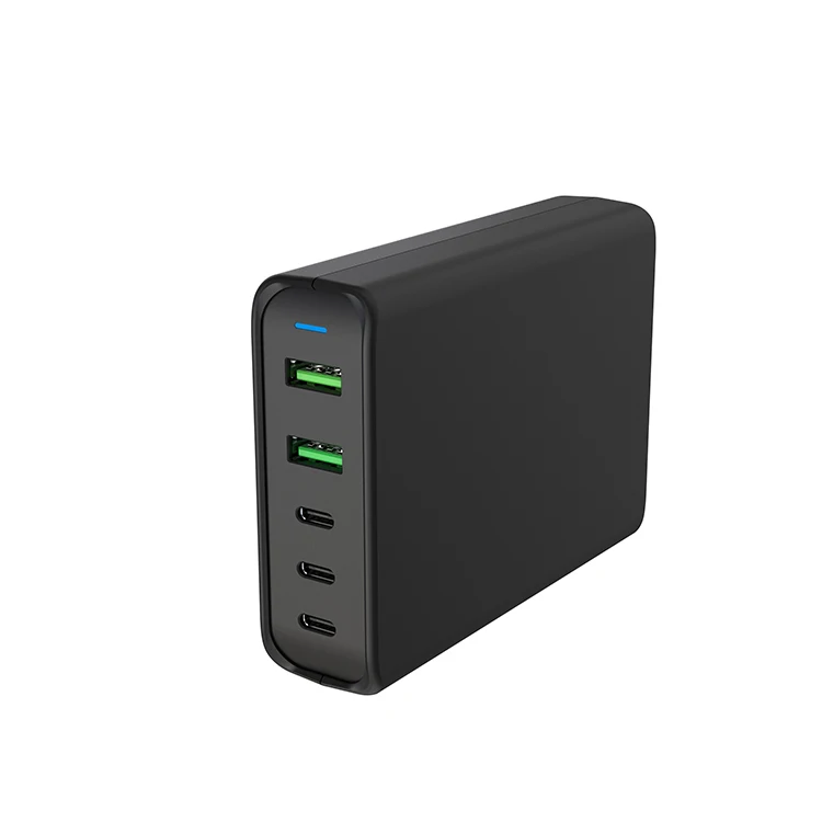 CE CB KC Certified  110W GaN  multi  5 Port  USB Type C pd fast charger for iphone 12 laptop