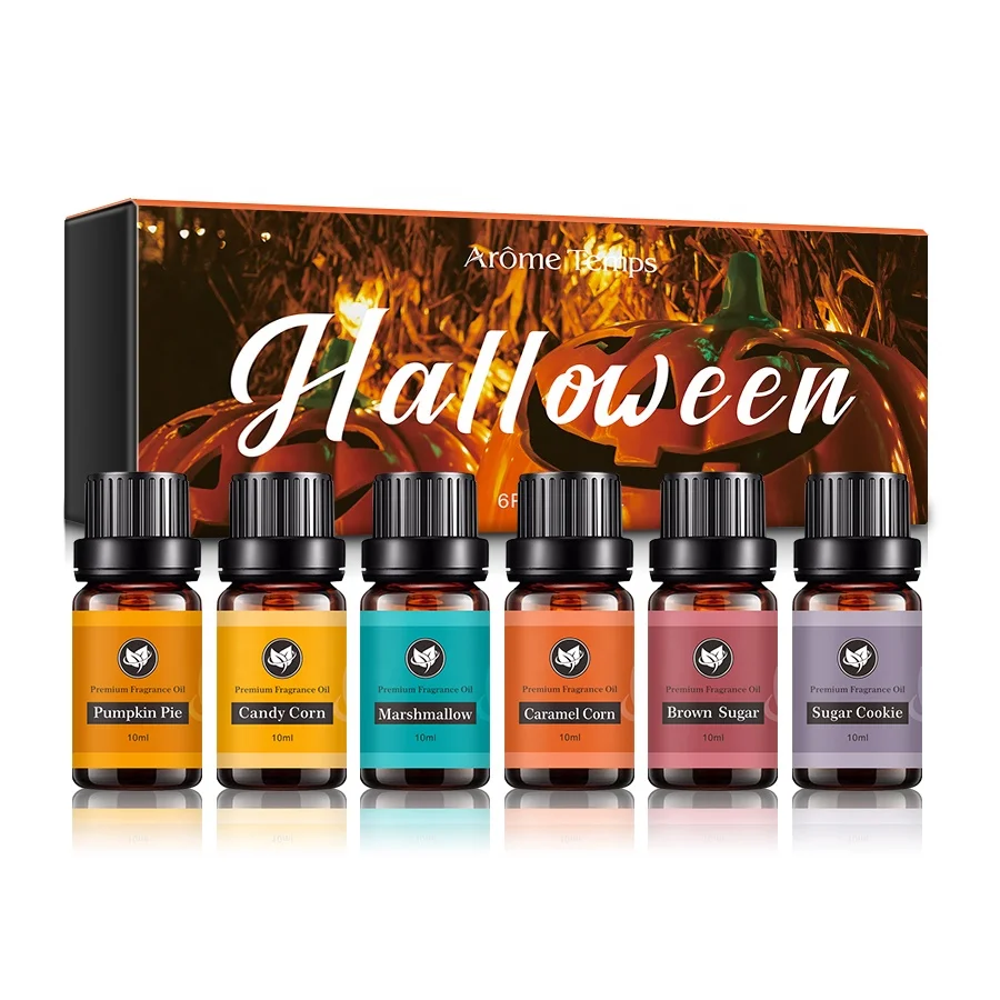  Halloween Gift Set 6pcs / Box 100% Pure Plant Natural Aromatherapy Essential