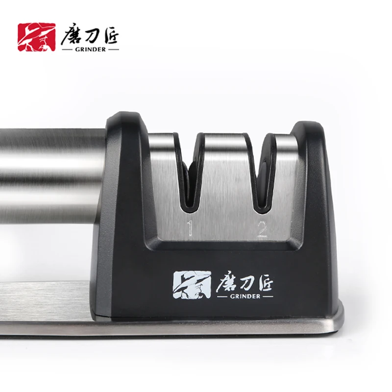 2 Stage Sharpening Chef Knife Sharpener Serrated Knives Stainless Steel Knife Sharpener Kitchen Damascus