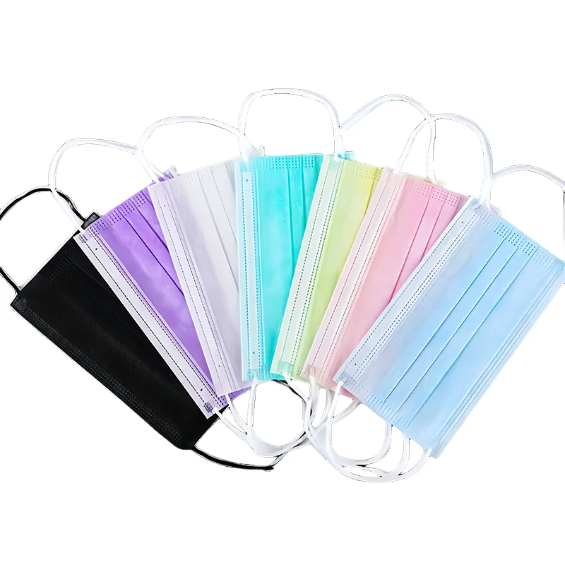 Disposable Surgical Isolation Personal Protective Dust Medical Masks in a variety of colors