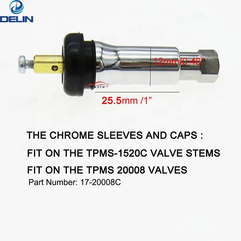 tpms valve stem sleeves and valve caps for TPMS20008