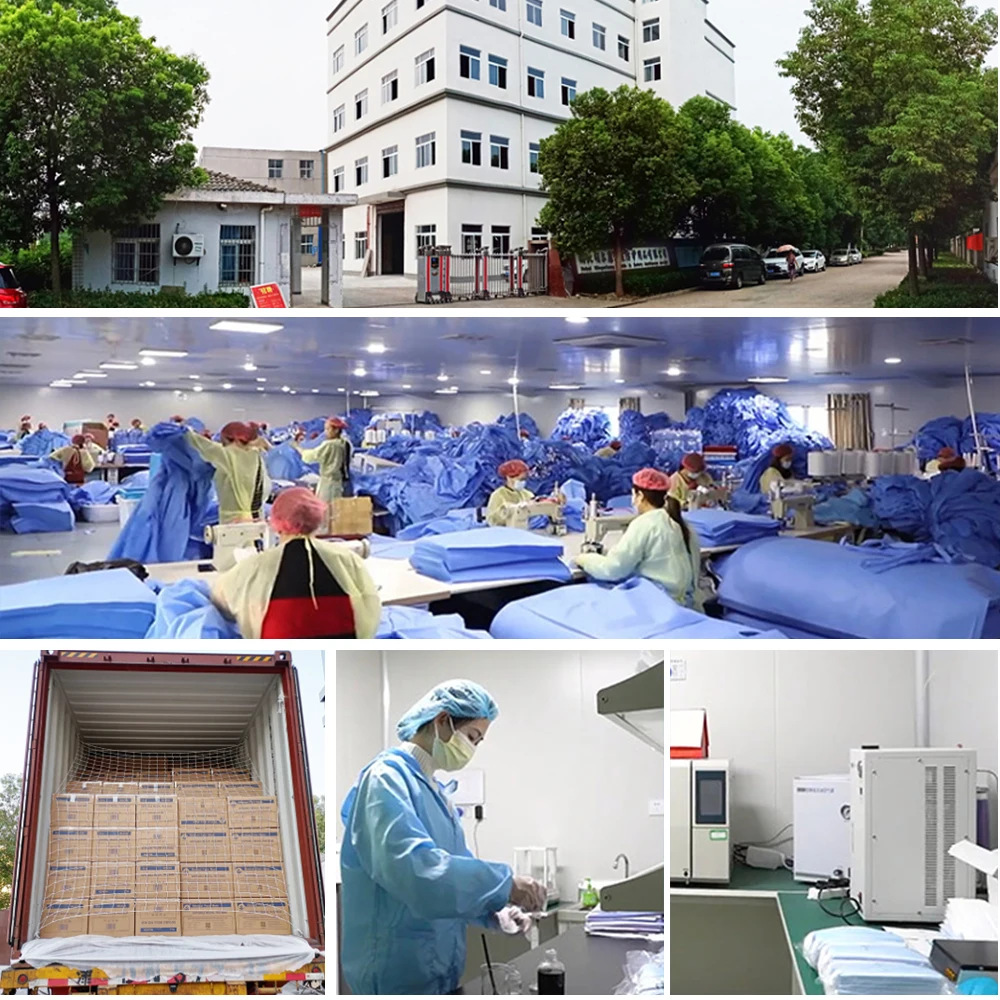 Custom 40Cm Blue Black Nitrile Coated Gloves Powder Free