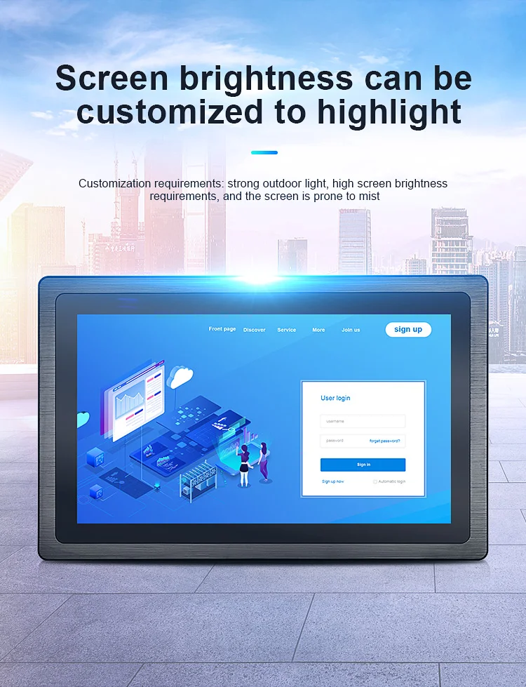 Touchthink 15 Inch Factory OEM ODM 15 Inch 1024*768 Android 9.0 Android 10.0 Panel PC Industrial Touch Screen All In One PC