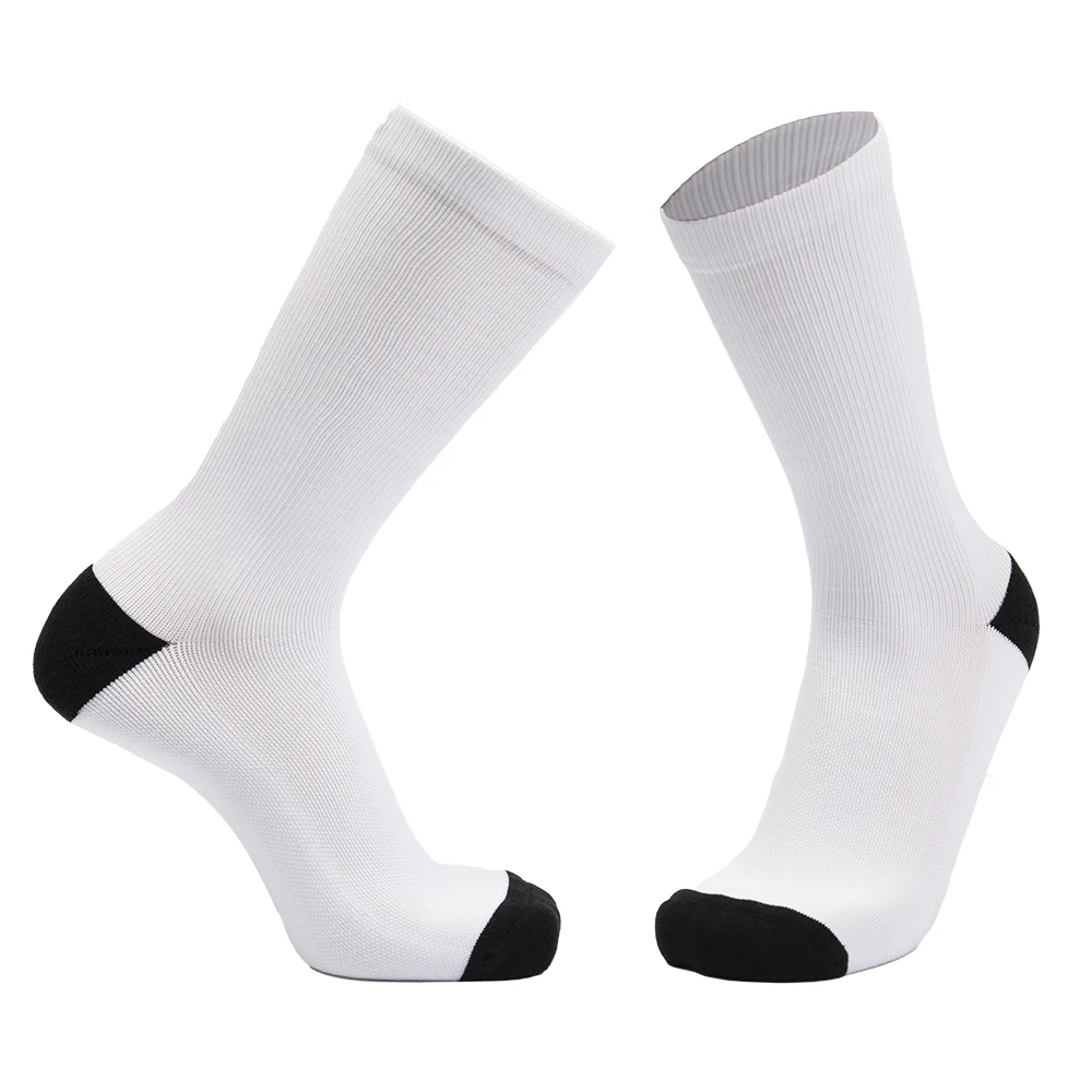 High quality designer 360 sublimation blank white socks custom photo all over print socks