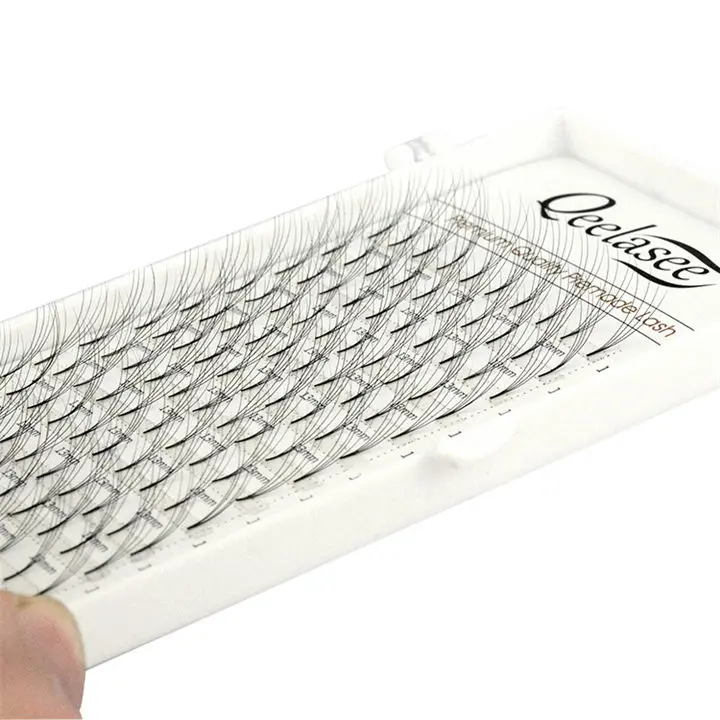 
Qeelasee private label volume premade fan silk mink 3d eyelash extensions 